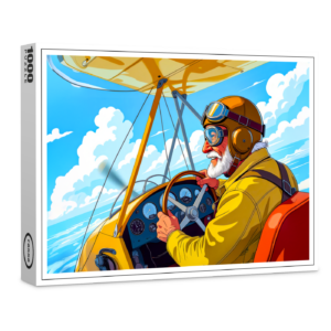 raxxa Premium-Puzzle: Grandpa flying a plane