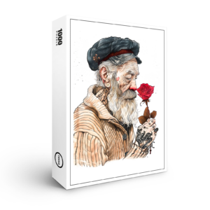 raxxa Premium-Puzzle: Sailor Holding Red Rose In Romantic Gesture