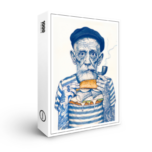 raxxa Premium-Puzzle: Old Sailor Eating Sandwich