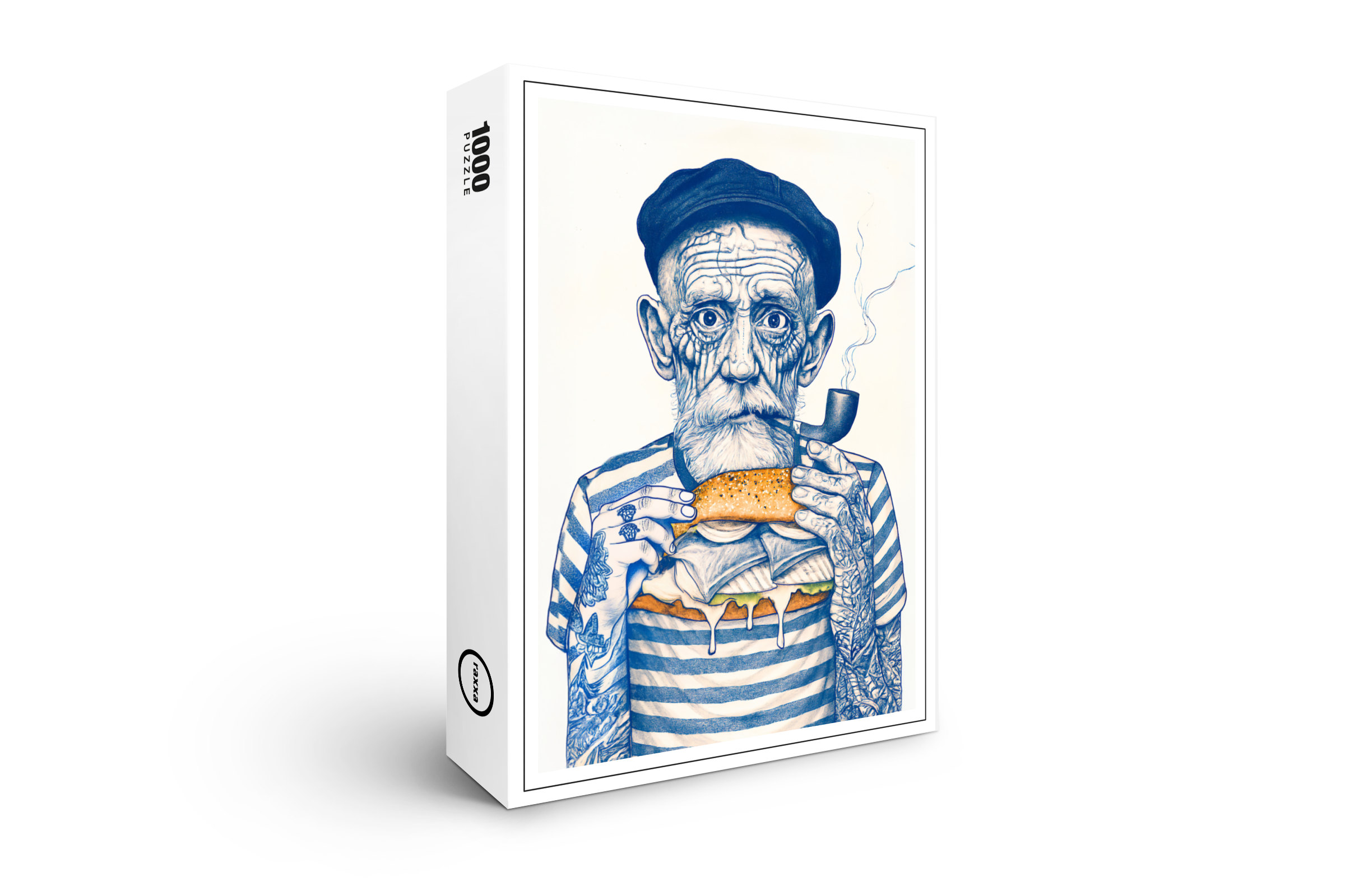 raxxa Premium-Puzzle: Old Sailor Eating Sandwich