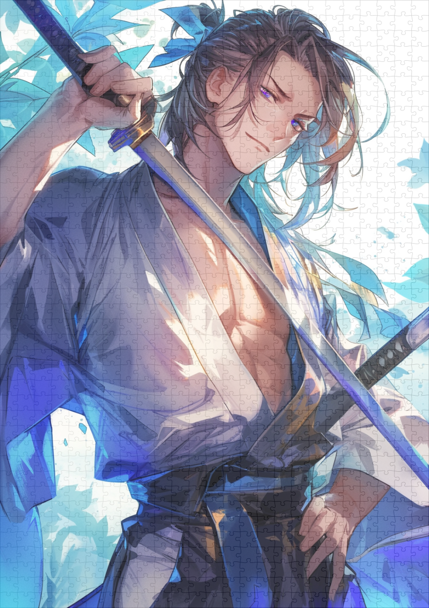 raxxa Premium-Puzzle: Junger Samurai im Anime-Stil – Image 2