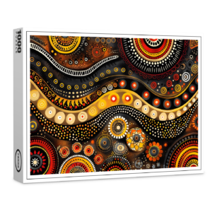 raxxa Premium-Puzzle: Aborigine inspirierte Traumzeit Muster