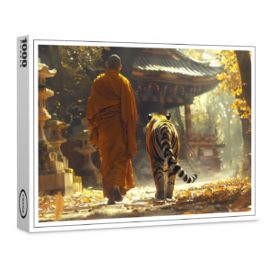 raxxa Premium-Puzzle: Der Weg des Tigers - buddhistischer Mönch