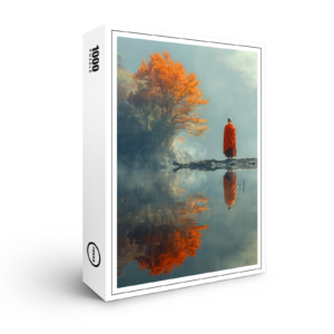 raxxa Premium-Puzzle: Spiegel der Seele - buddhistischer Mönch