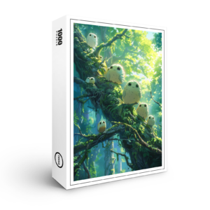raxxa Premium-Puzzle: Wächter des Waldes - Anime Stil