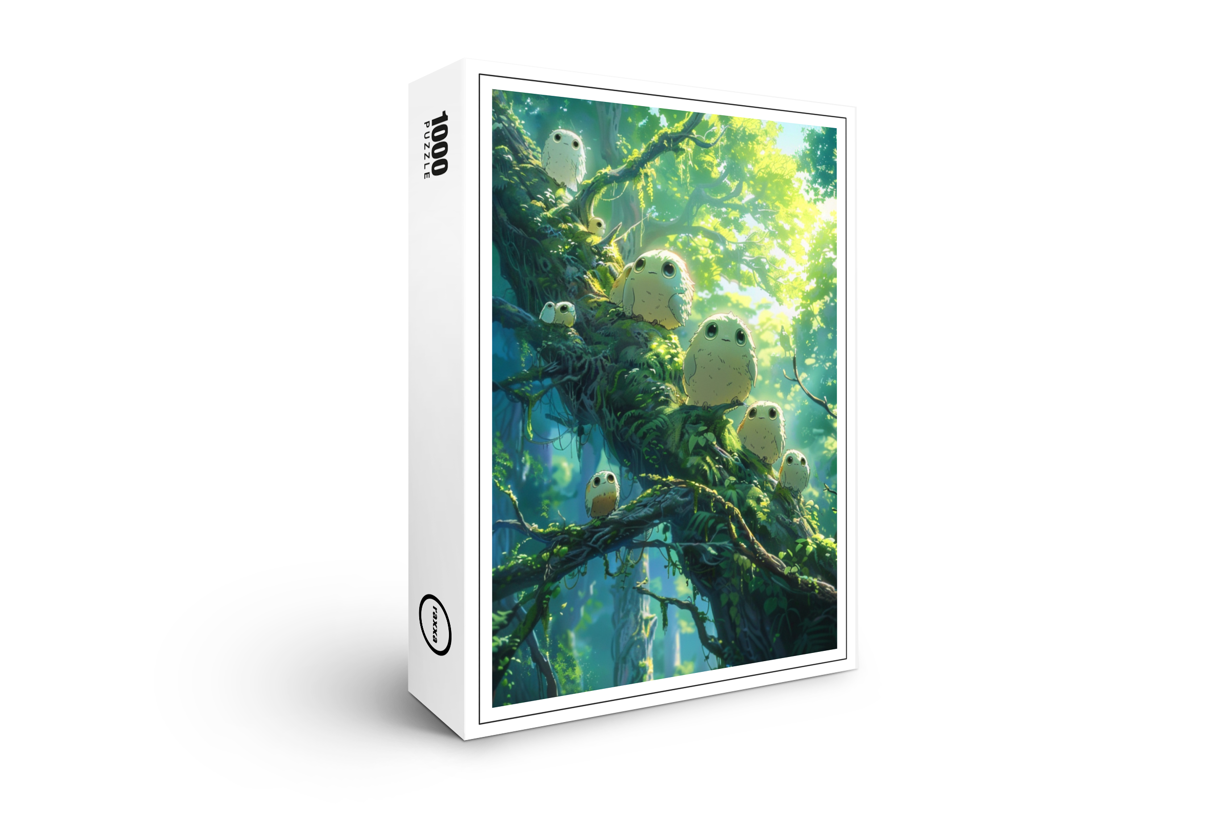 raxxa Premium-Puzzle: Wächter des Waldes - Anime Stil