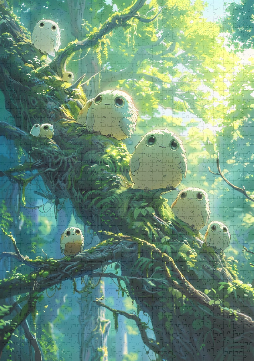 raxxa Premium-Puzzle: Wächter des Waldes - Anime Stil - immagine 2