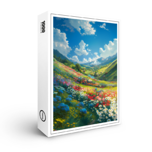 raxxa Premium-Puzzle: Blumenmeer im Tal der Träume - im Anime Stil