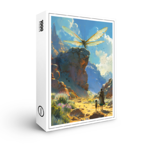 raxxa Premium-Puzzle: Im Tal der Rieseninsekten - Anime Stil