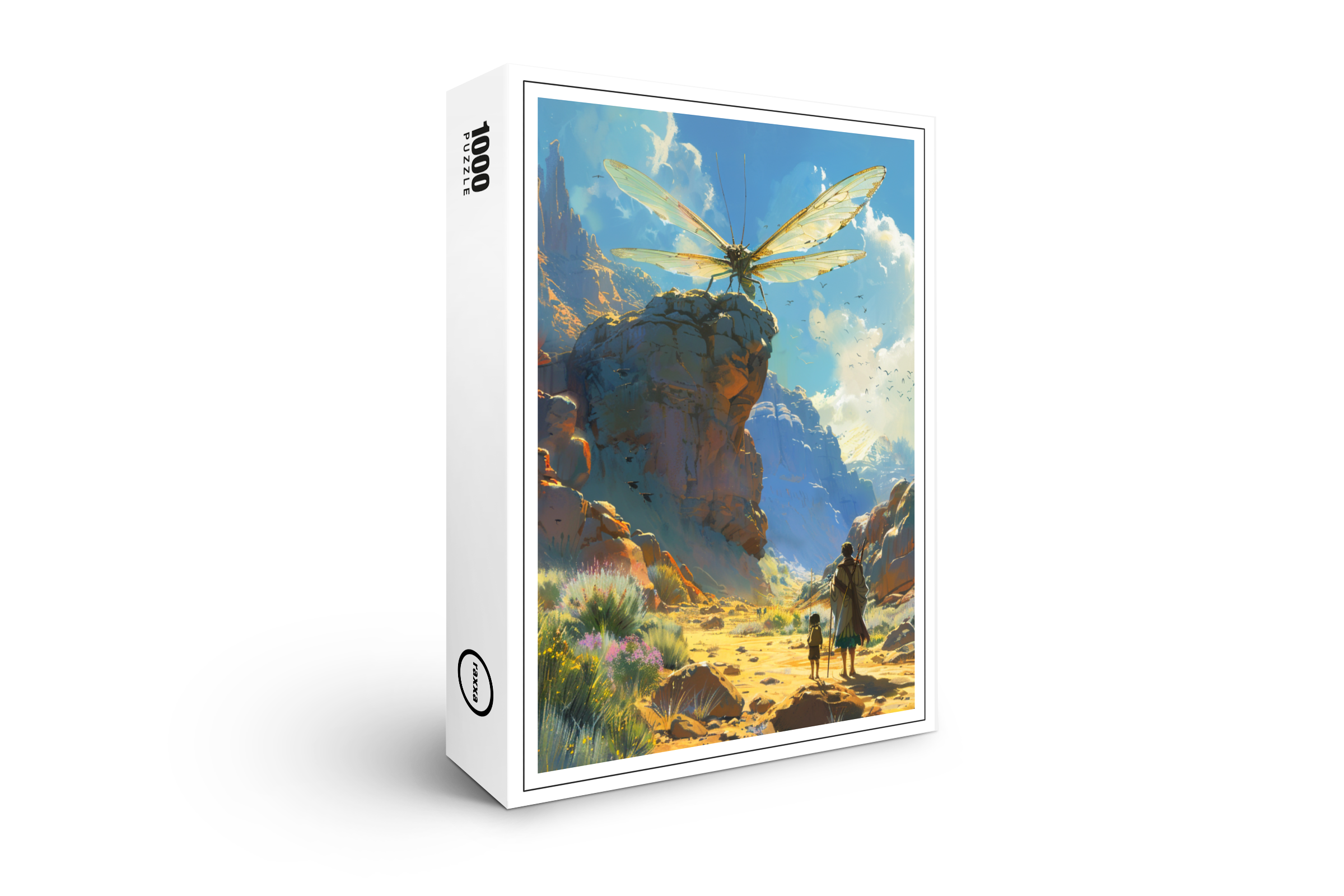 raxxa Premium-Puzzle: Im Tal der Rieseninsekten - Anime Stil