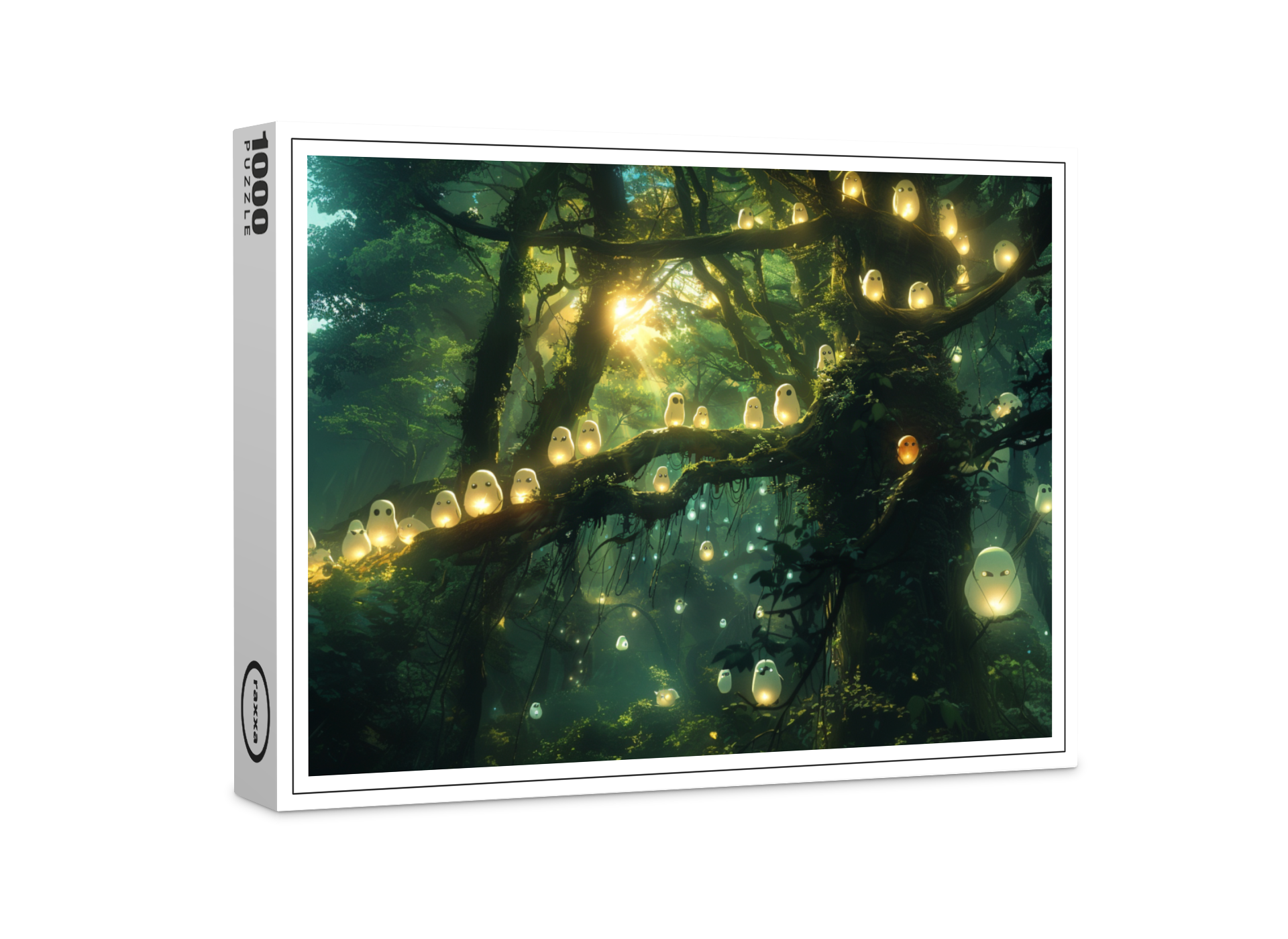raxxa Premium-Puzzle: Wächter des Zauberwaldes - Anime Stil