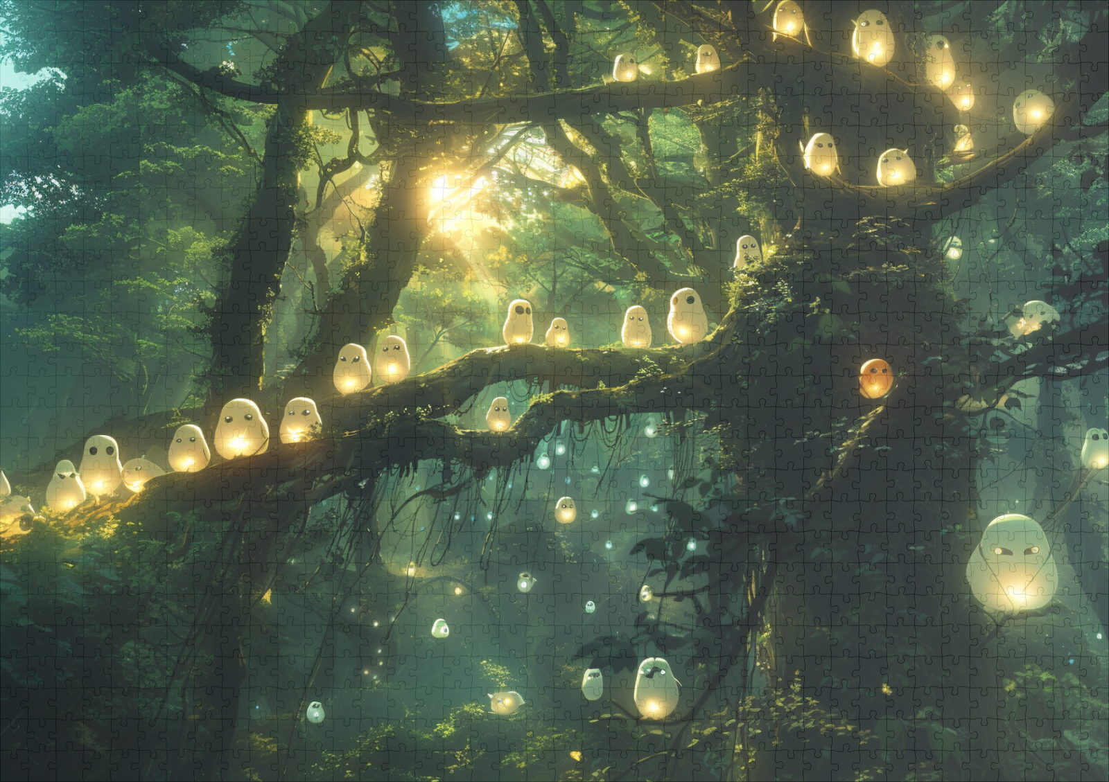 raxxa Premium-Puzzle: Wächter des Zauberwaldes - Anime Stil - immagine 2