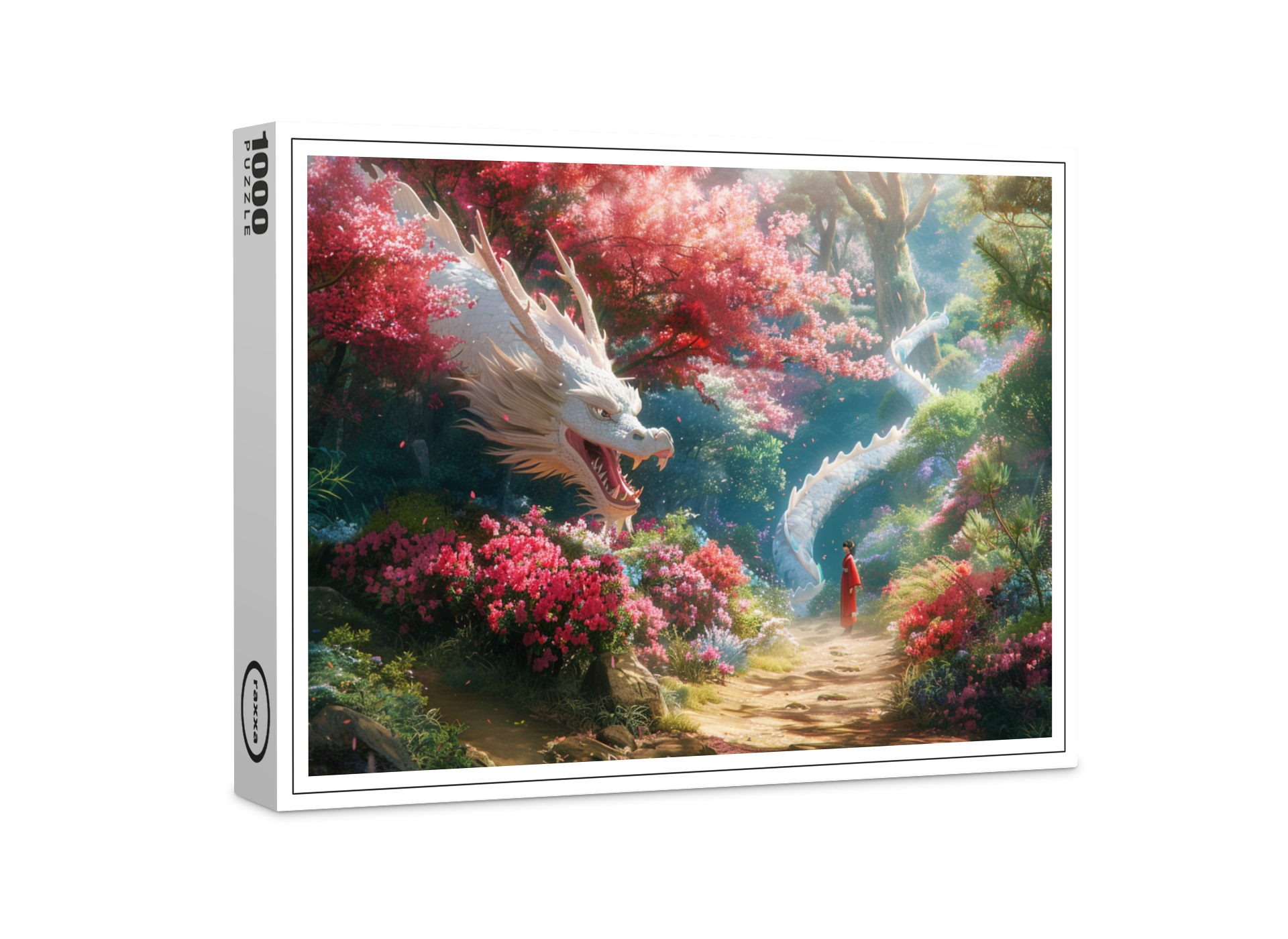 raxxa Premium-Puzzle: Die Begegnung mit dem Drachengeist - Anime Stil