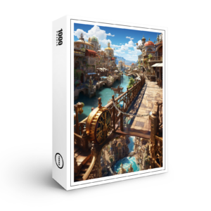 raxxa Premium-Puzzle: Die Stadt der Wasseruhren - Anime World