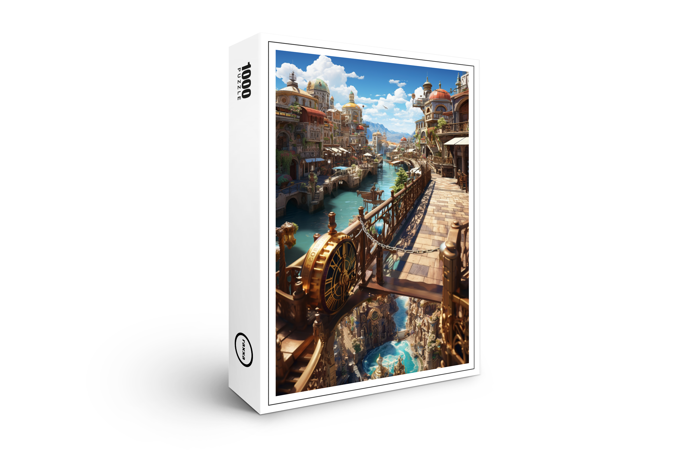 raxxa Premium-Puzzle: Die Stadt der Wasseruhren - Anime World