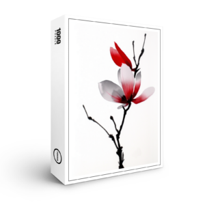 raxxa Premium-Puzzle: Japanische Sumi-e Magnolie