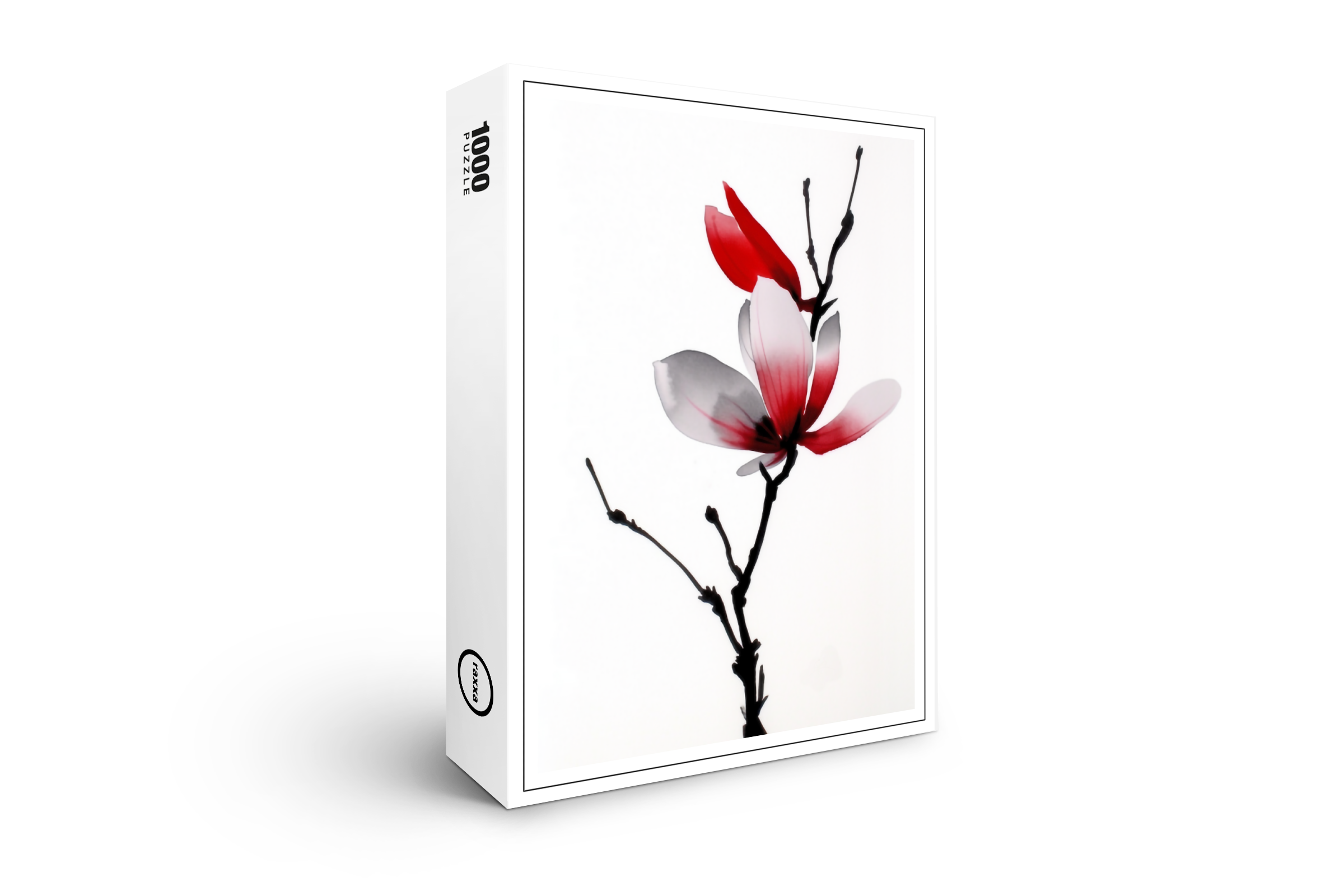 raxxa Premium-Puzzle: Japanische Sumi-e Magnolie
