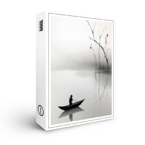 raxxa Premium-Puzzle: Boot in ruhigem See