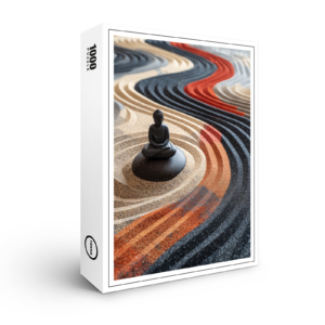 raxxa Premium-Puzzle: Buddha Statue in buntem Zen Sand