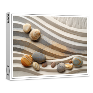 raxxa Premium-Puzzle: Steine und Sandwellen des Zen