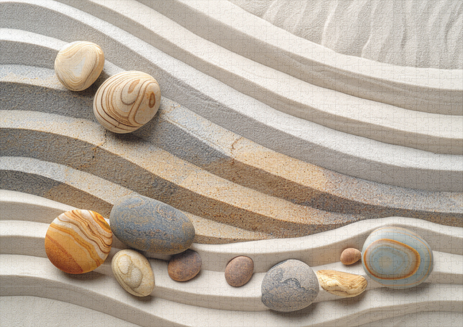 raxxa Premium-Puzzle: Steine und Sandwellen des Zen – Bild 2
