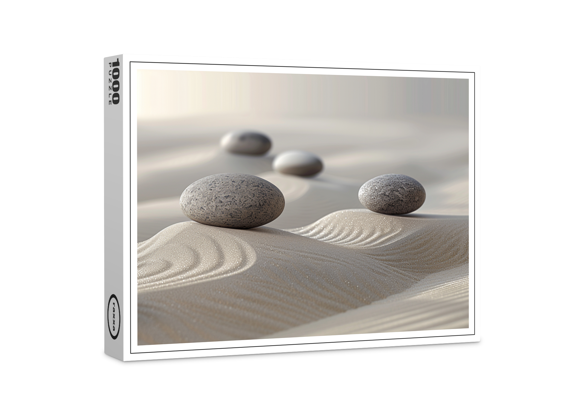 raxxa Premium-Puzzle: Harmonie in Sand und Stein - Zen