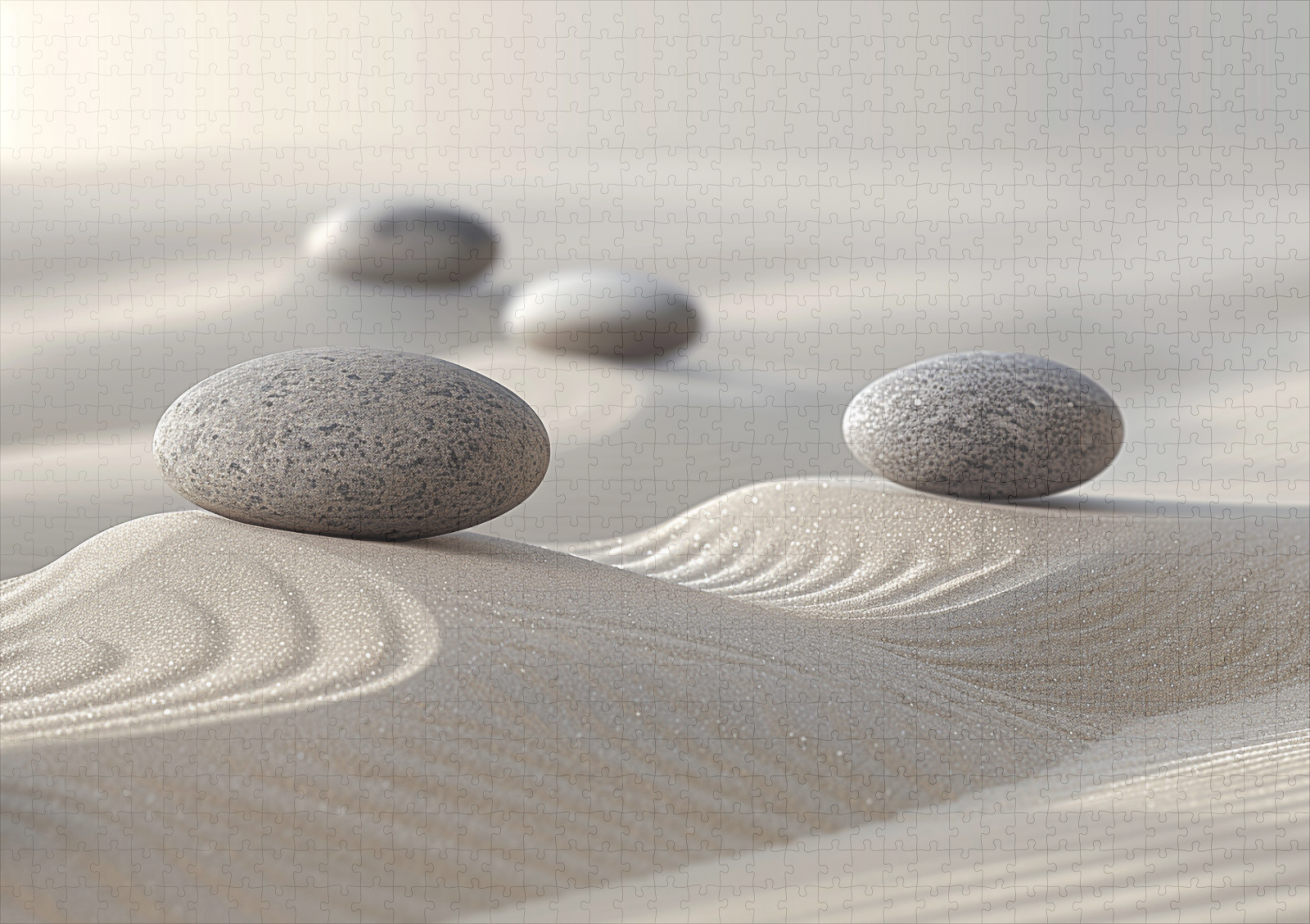 raxxa Premium-Puzzle: Harmonie in Sand und Stein - Zen - Image 2