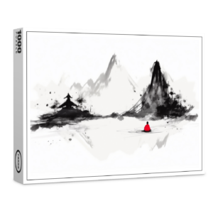 raxxa Premium-Puzzle: Meditierender Möch in den Bergen