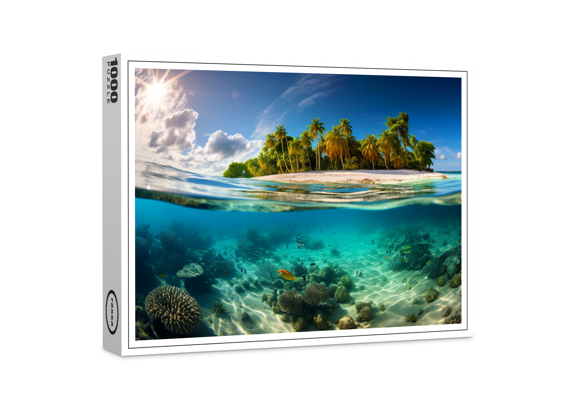 raxxa Premium-Puzzle: Tropisches Insel- und Unterwasserparadies