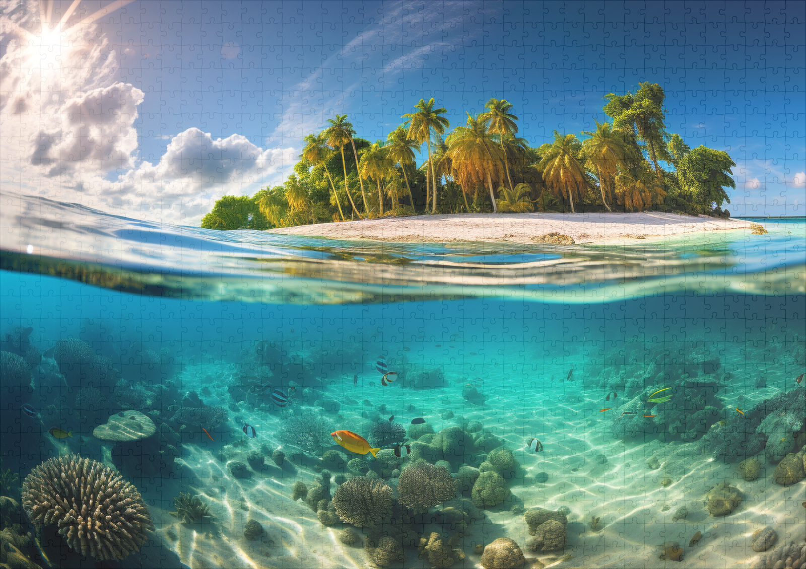 raxxa Premium-Puzzle: Tropisches Insel- und Unterwasserparadies - Image 2