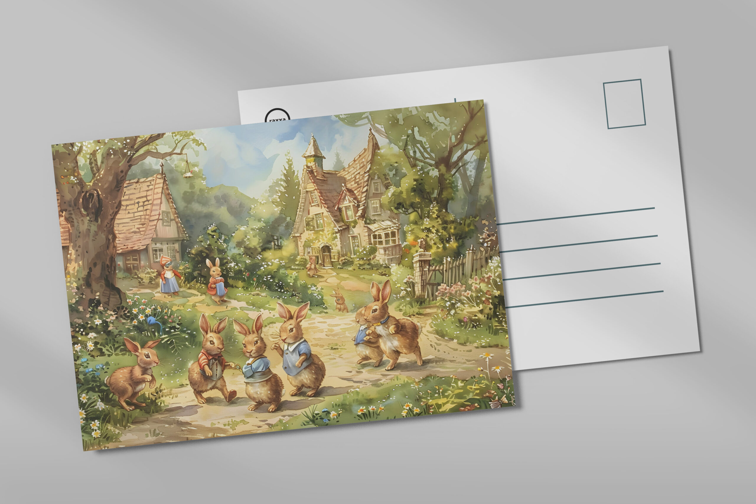 raxxa Postkarte: Family Springinsfeld