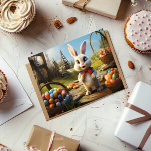 raxxa Postkarte: Osterhase Pfötchen