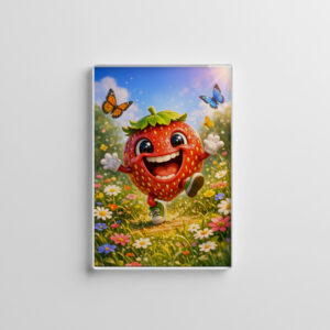 raxxa Glas-Magnet: Funny Erbeere