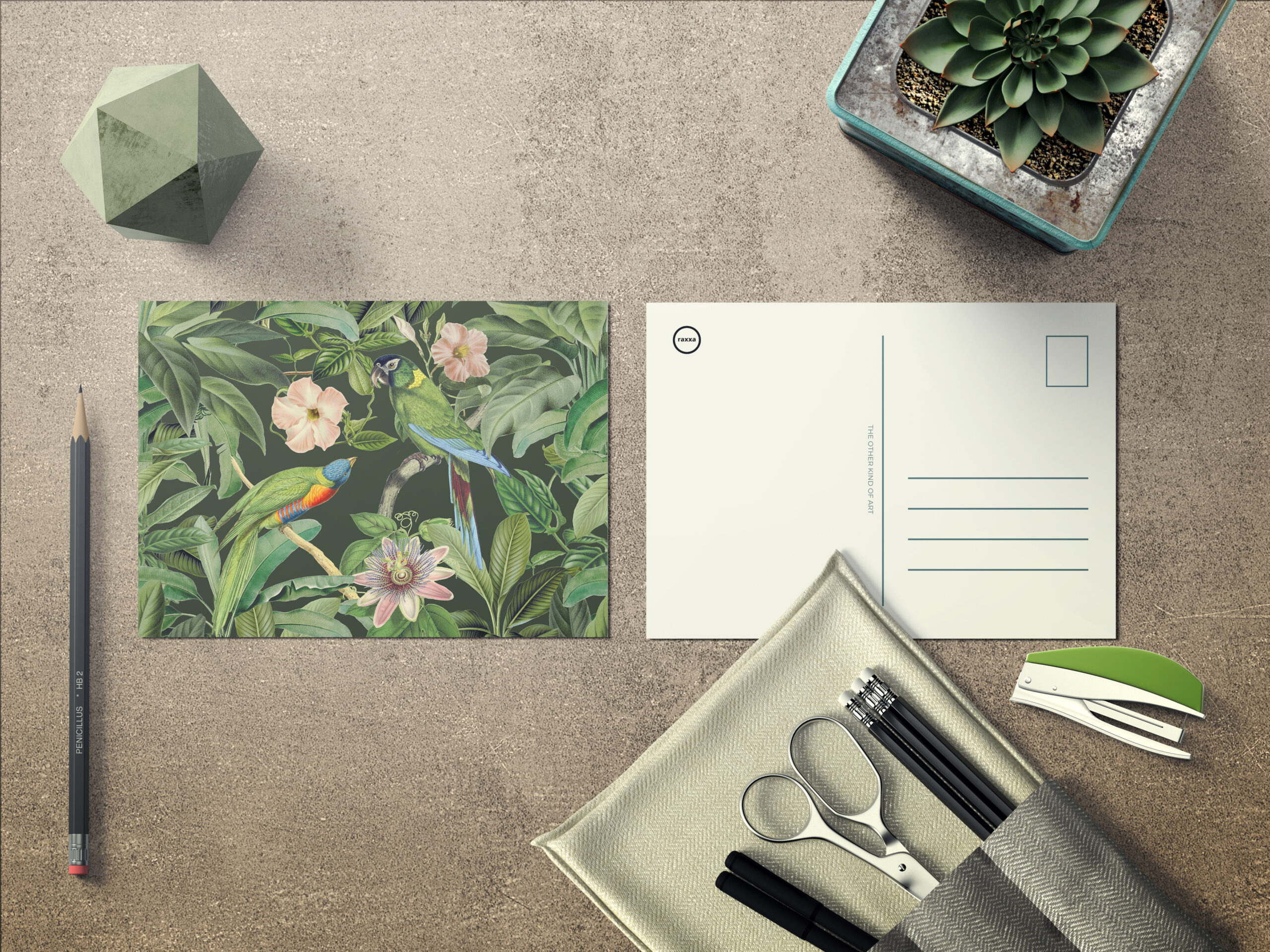 raxxa Postkarte: Lush Jungle Garden