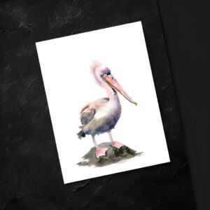 raxxa Postkarte: Pink Pelican