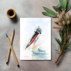 raxxa Postkarte: Swimming Pelican