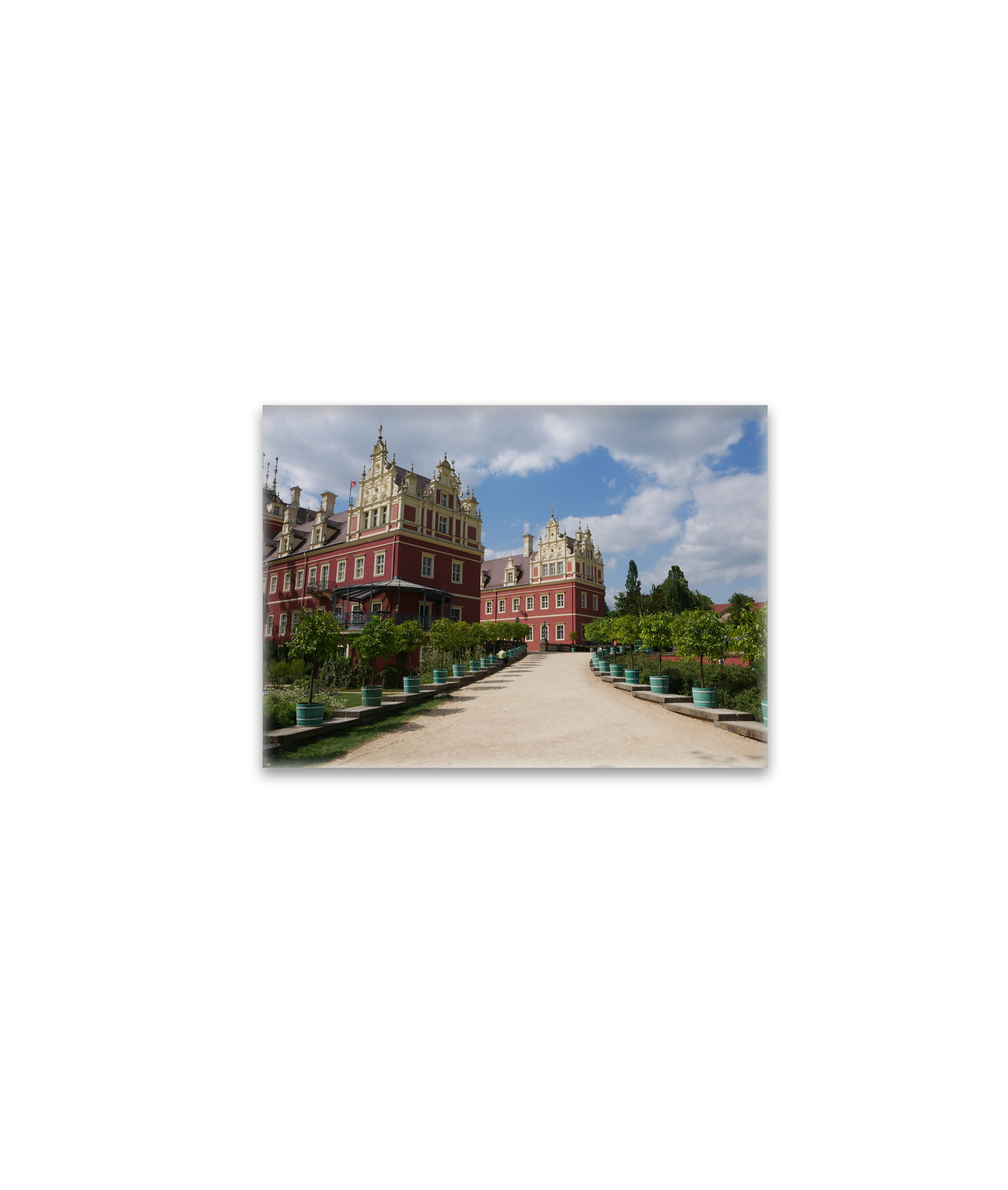 raxxa Glas-Magnet: Allee zum Schloss Fürst Pückler in Bad Muskau