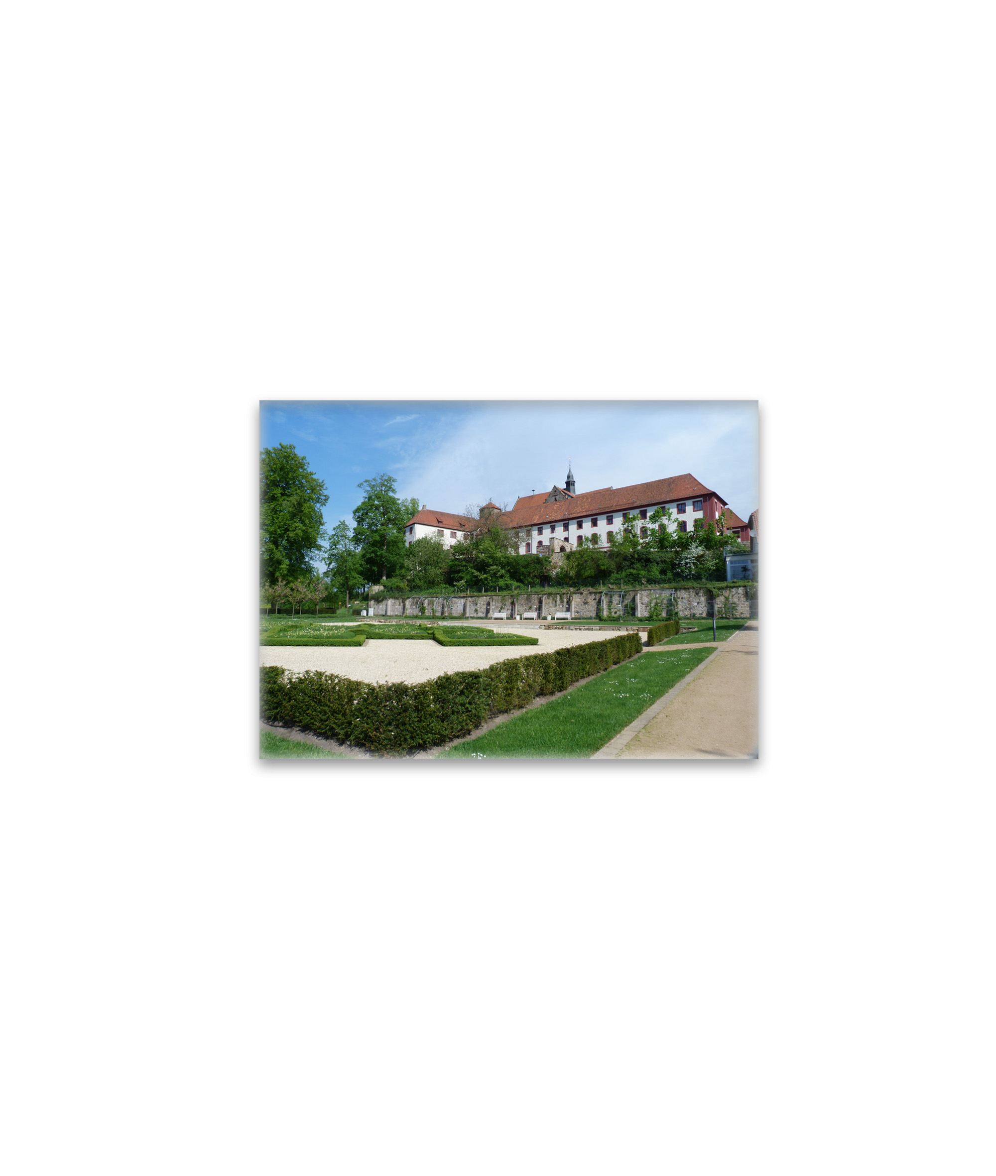 raxxa Glas-Magnet: Knotengarten Schloss in Bad Iburg
