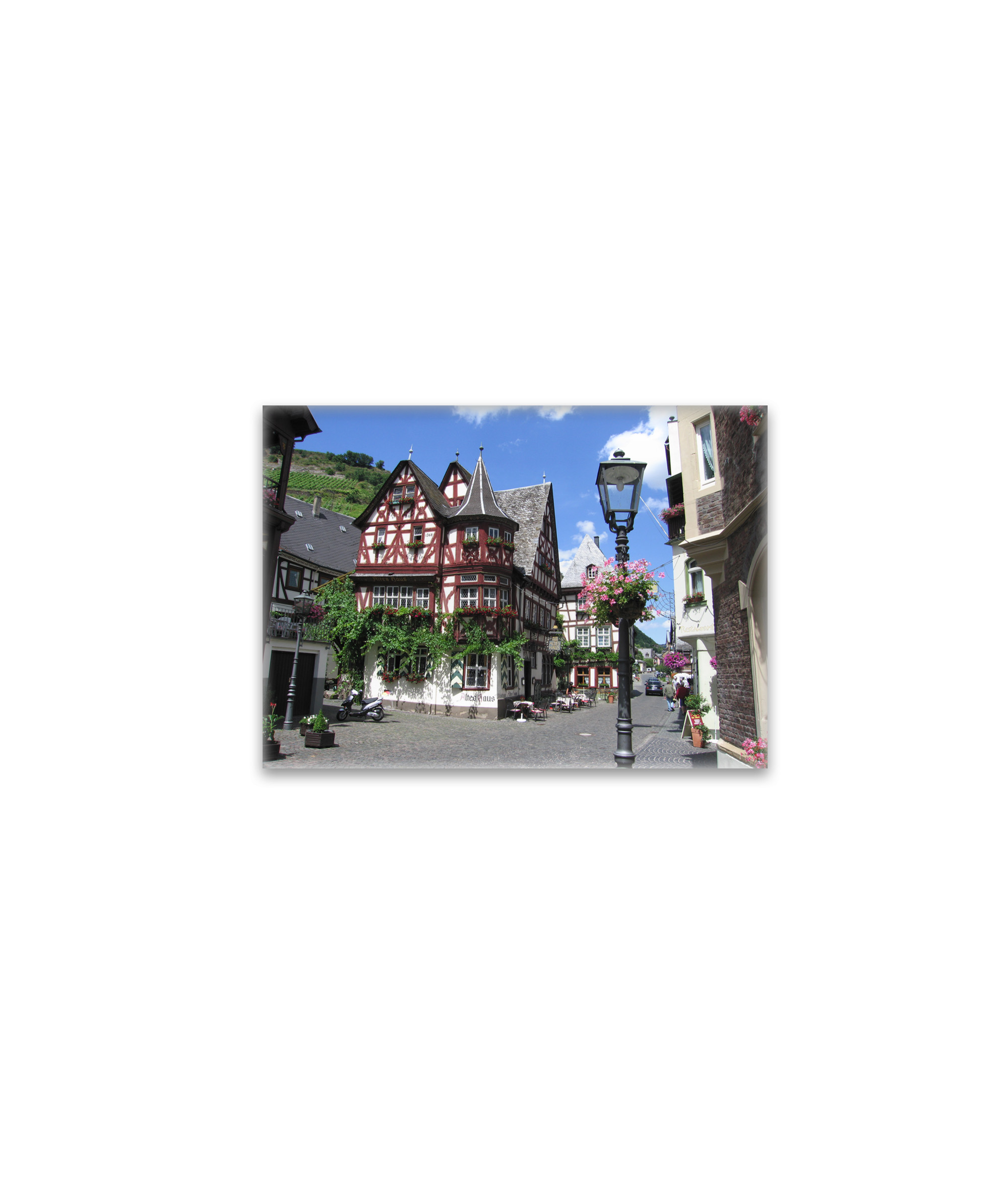 raxxa Glas-Magnet: Fachwerkhaus in Bacharach