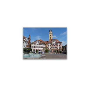raxxa Glas-Magnet: Bad Mergentheim Marktplatz