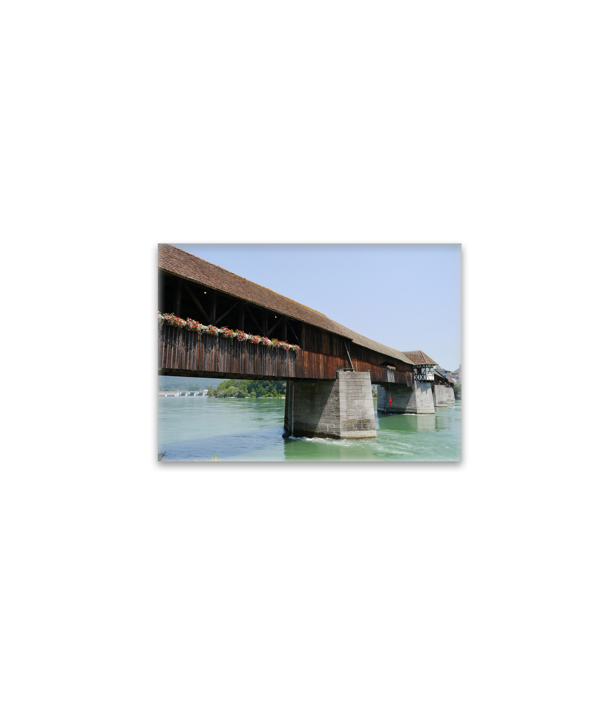 raxxa Glas-Magnet: Bad Säckingen Hochrhein Holzbrücke