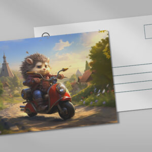 raxxa Postkarte: Der Igel - The Hedgehog