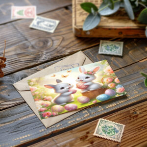 raxxa Postkarte: Geteilte Freude im Frühlingslicht