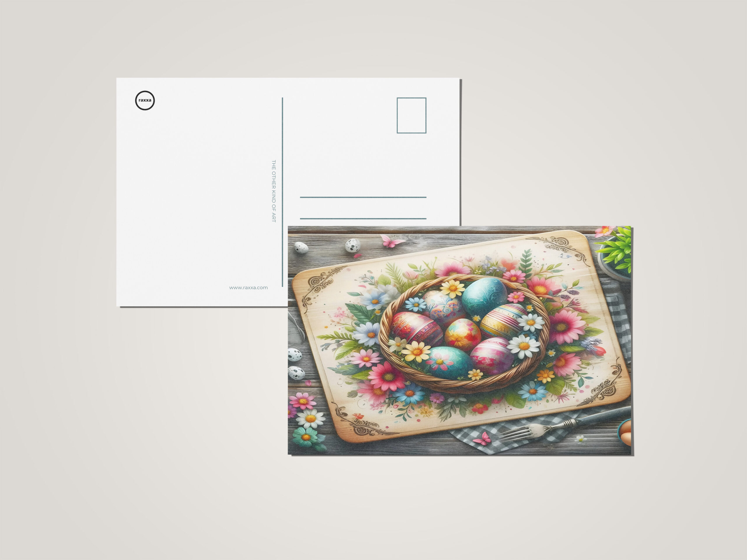 raxxa Postkarte: Blütenkranz des Osterfestes