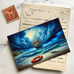 raxxa Postkarte: Ruf der Sturmküste