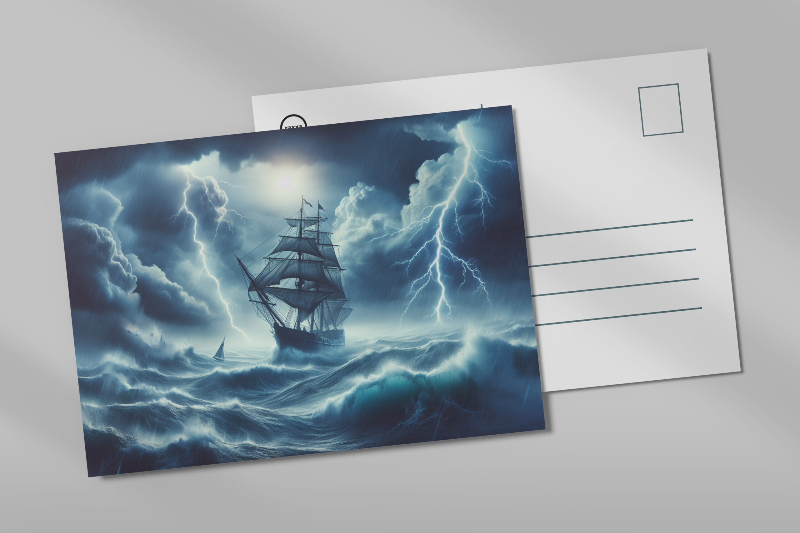 raxxa Postkarte: Im Herzen des Sturms