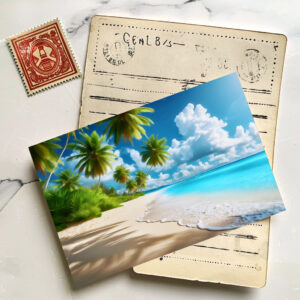 raxxa Postkarte: Tropischer Strandurlaub