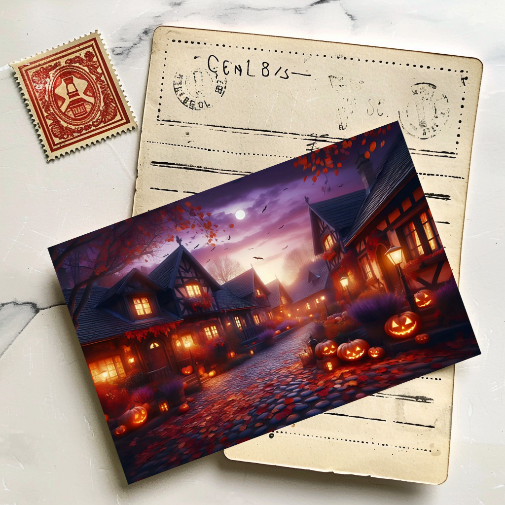 raxxa Postkarte: Zauberhaftes Halloween