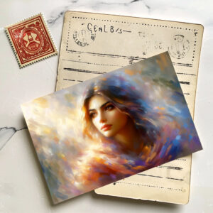 raxxa Postkarte: Licht im Farbnebel