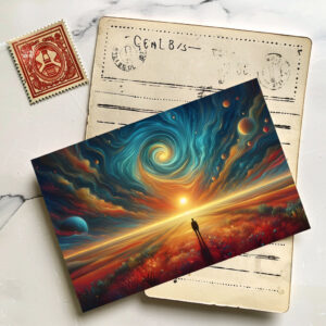 raxxa Postkarte: Der Weg ins Kosmische Licht